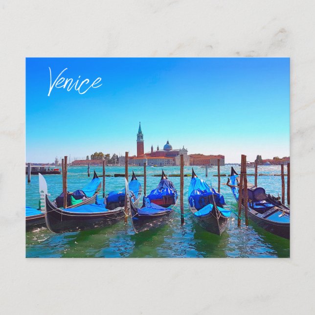 Aussicht auf San Giorgio Maggiore Insel Venedig It Postkarte (Vorderseite)