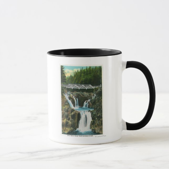 Aussicht auf Split Rock Falls und Bridge Tasse (Rechts)