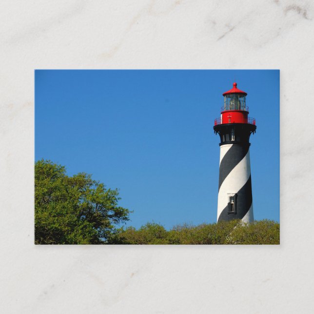 Aussicht auf St. Augustine, Florida Visitenkarte (Vorderseite)