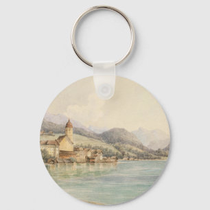 Aussicht auf St. Wolfgang am Wolfgangsee Carl Lafi Schlüsselanhänger