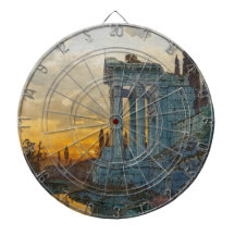 Aussicht auf Süditalien mit antiken römischen Ruin