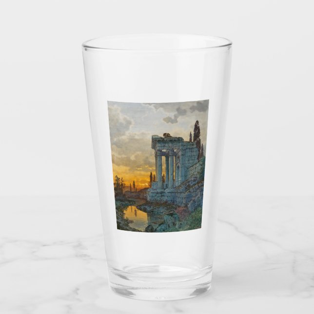 Aussicht auf Süditalien mit antiken römischen Ruin Glas (Vorderseite)