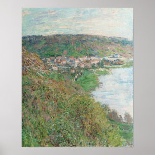 Aussicht auf Vétheuil (1880) von Claude Monet Poster
