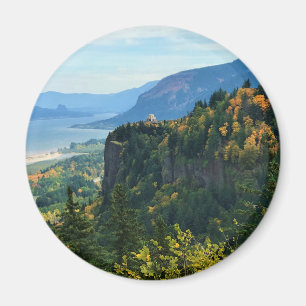 Aussicht auf Vista House, Columbia River, Oregon Magnet