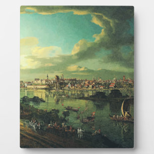 Aussicht auf Warschau von Praga durch Bernardo Bel Fotoplatte