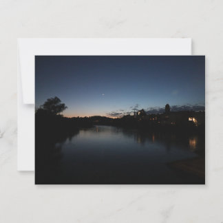 Aussicht auf Wasserburg am Inn von der Rote Innbru Postkarte