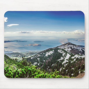 Aussicht aufs Meer aus den Bergen Mousepad