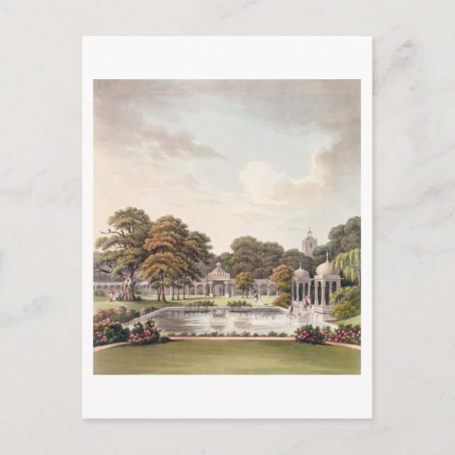 Aussicht aus der Kuppel, Brighton Pavillon, gravie Postkarte (Vorderseite)