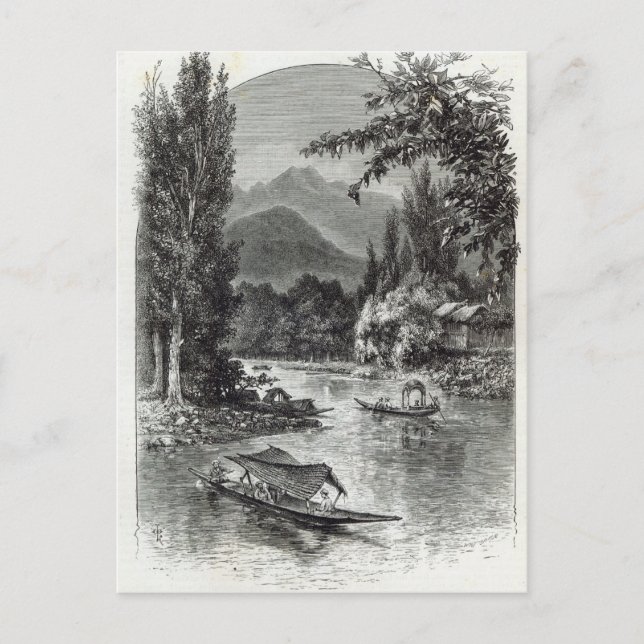 Aussicht in der Nähe von Serinugur, aus "Leisure H Postkarte (Vorderseite)