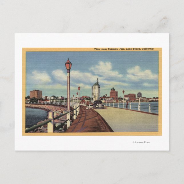 Aussicht Stadt vom Rainbow Pier Postkarte (Vorderseite)