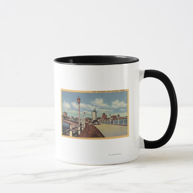 Aussicht Stadt vom Rainbow Pier Tasse (Rechts)