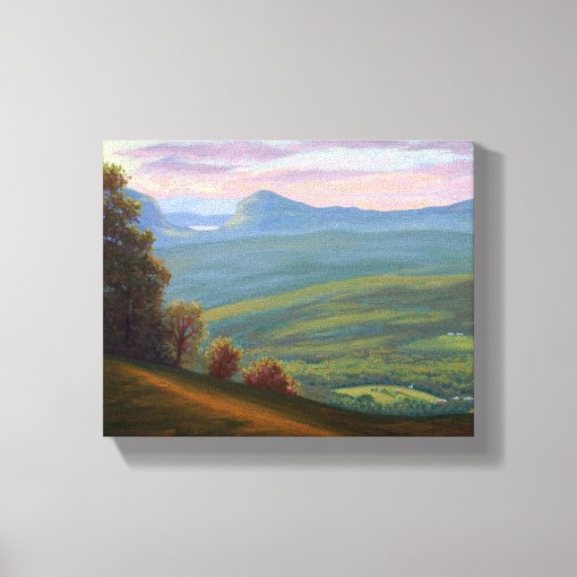 Aussicht vom Burke Mountain Vermont Leinwanddruck (Vorderseite)