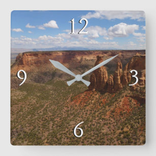 Aussicht vom Canyon Rim Trail Centro Cattedrale S. Quadratische Wanduhr