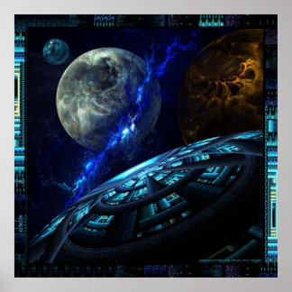 Aussicht vom Deck aus Poster