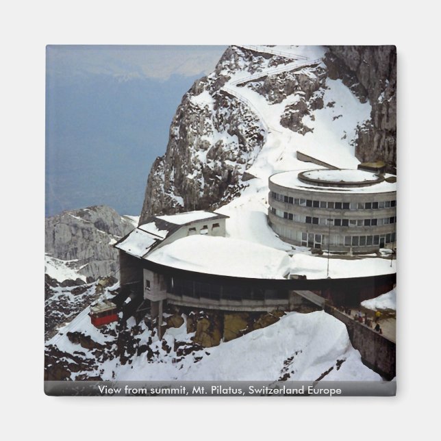 Aussicht vom Gipfel, Pilatus, Schweiz Europa Magnet (Vorne)