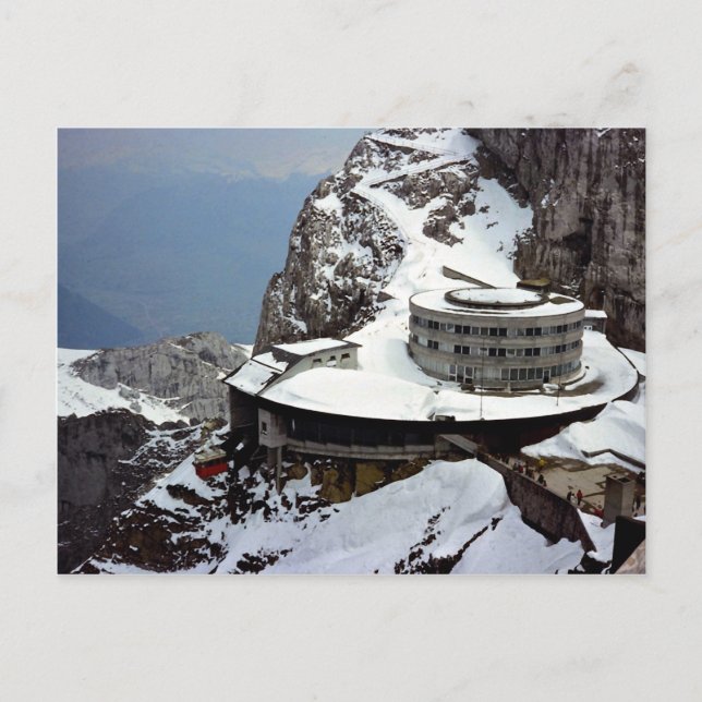 Aussicht vom Gipfel, Pilatus, Schweiz Europa Postkarte (Vorderseite)