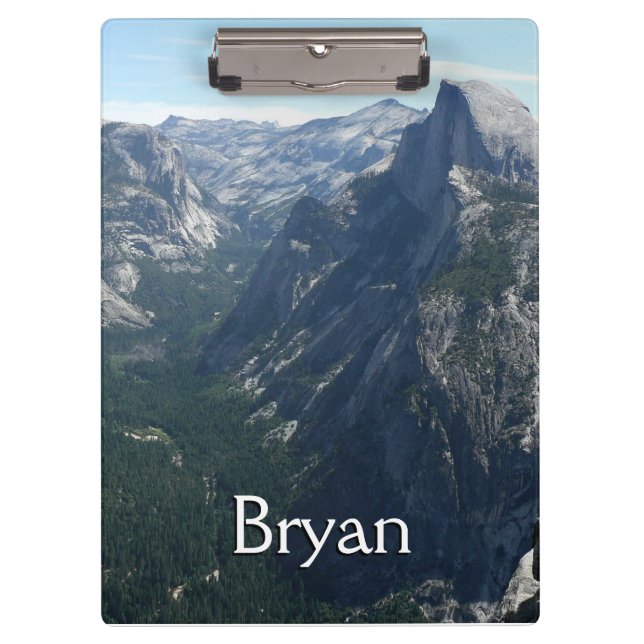 Aussicht vom Glacier Point auf den Yosemite Nation Klemmbrett (Vorderseite)