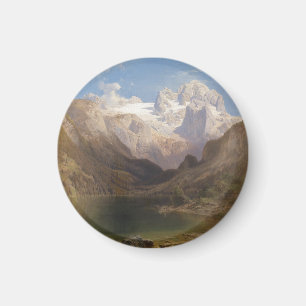 Aussicht vom Gosauer See zum Dachstein Magnet