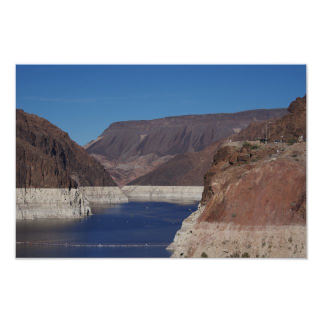 Aussicht vom Hoover-Staudamm 2016 Fotodruck (Vorne)