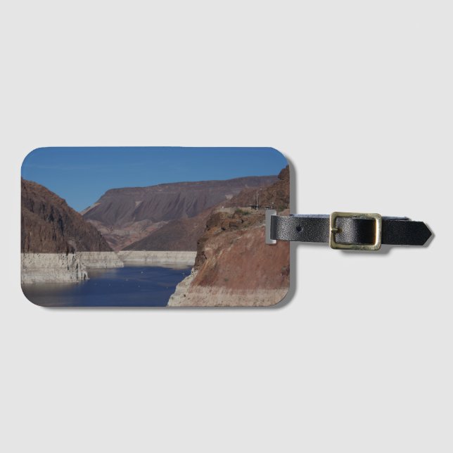 Aussicht vom Hoover-Staudamm 2016 Gepäckanhänger (Vorderseite (Horizontal))