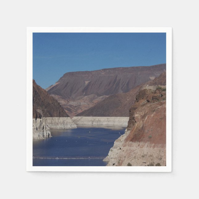 Aussicht vom Hoover-Staudamm 2016 Serviette (Vorderseite)