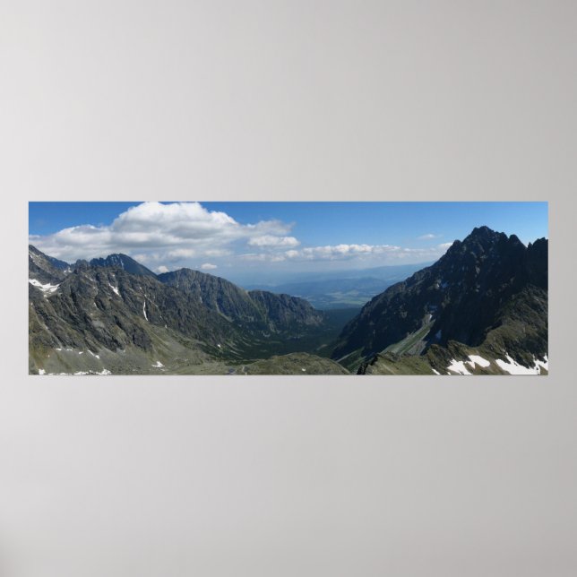 Aussicht vom Koprowa Pass, Tatra Poster (Vorne)