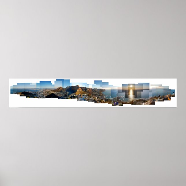 Aussicht vom Löwenkopfberg, Kapstadt, SA Poster (Vorne)