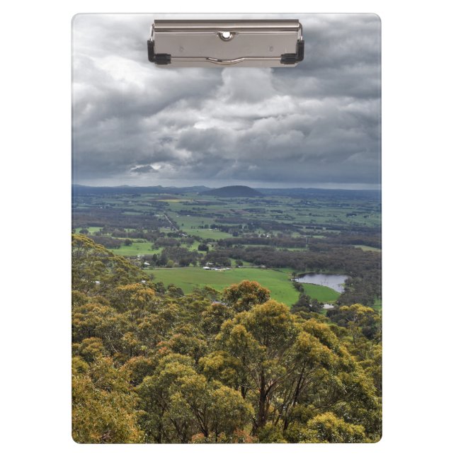 Aussicht vom Mount Buninyong Klemmbrett (Vorderseite)
