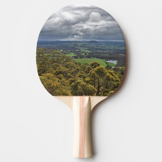 Aussicht vom Mount Buninyong Ping Pong Paddle Tischtennis Schläger (Vorderseite)