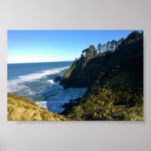 Aussicht vom Nord Head Lighthouse, Washington Poster