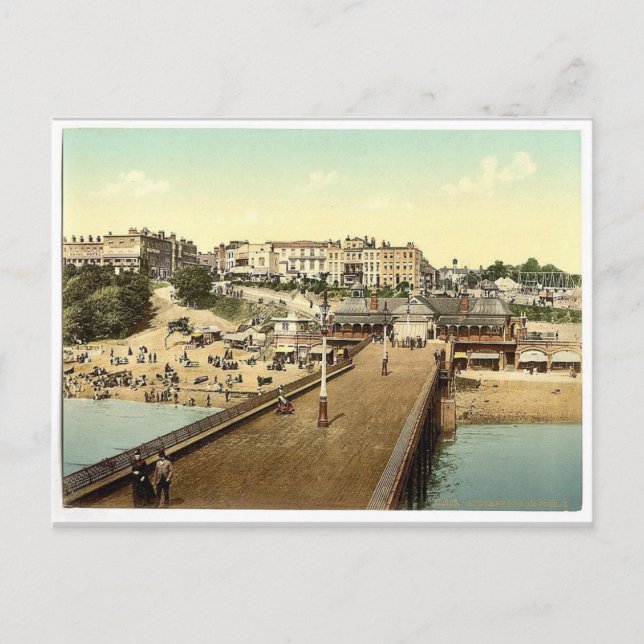 Aussicht vom Pier, II., Southend-on-Sea, England Postkarte (Vorderseite)
