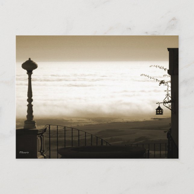 Aussicht vom Schloss Hearst Postkarte (Vorderseite)