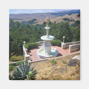Aussicht vom Schloss Hearst, San Simeon, Kaliforni Magnet