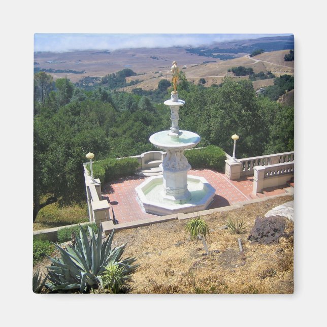 Aussicht vom Schloss Hearst, San Simeon, Kaliforni Magnet (Vorne)