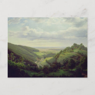 Aussicht vom Schloss Heilenberg in Jugenheim Postkarte