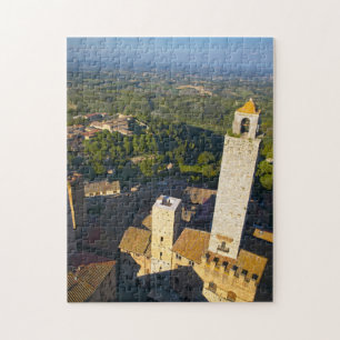 Aussicht vom Tower, San Gimignano, Siena, Toskana