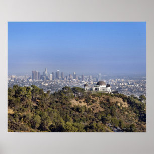 Aussicht vom Wanderweg im Griffith Park Poster