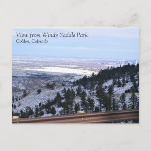 Aussicht vom Windy Saddle Park, Golden, Colorado Postkarte