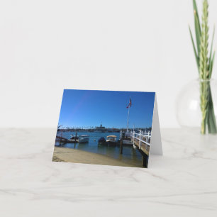 Aussicht von Balboa Island, Newport Beach, Kalifor Dankeskarte