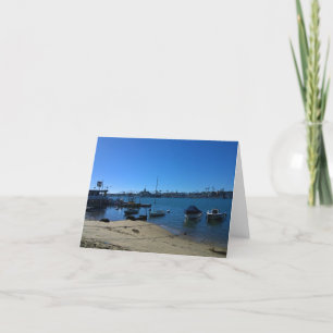 Aussicht von Balboa Island, Newport Beach, Kalifor Dankeskarte