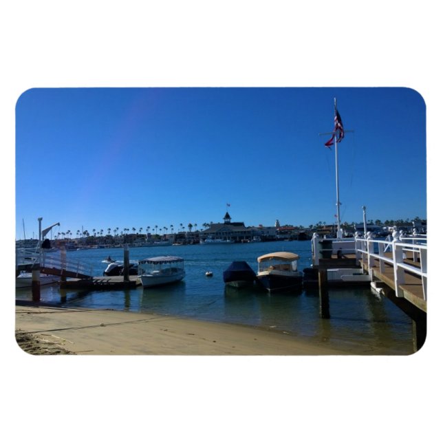 Aussicht von Balboa Island, Newport Beach, Kalifor Magnet (Horizontal)