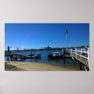 Aussicht von Balboa Island, Newport Beach, Kalifor Poster