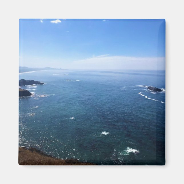 Aussicht von Cape Foulweather, Newport, Oregon Magnet (Vorne)