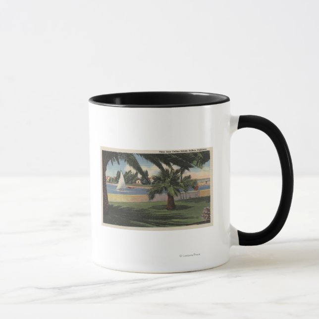 Aussicht von Collins Island, Segelboot auf Wasser Tasse (Rechts)