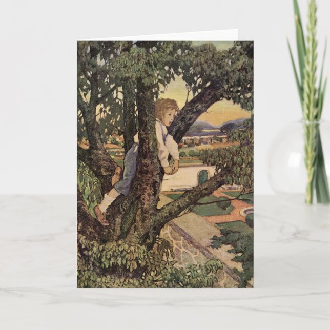 Aussicht Von den Bäumen von Jessie Willcox Smith Karte (Vorderseite)
