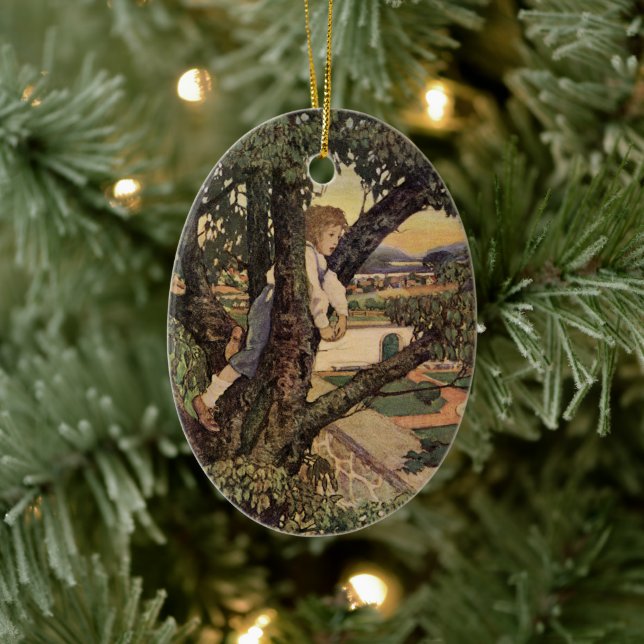 Aussicht Von den Bäumen von Jessie Willcox Smith Keramikornament (Baum)