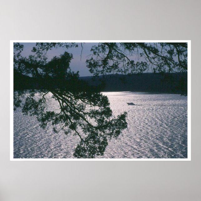Aussicht von den Felsen Poster (Vorne)