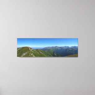 Aussicht von den roten Gipfeln zur Hohen Tatra Leinwanddruck