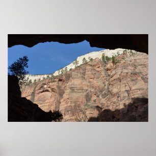 Aussicht von der Teufelstreppe auf den Zion Nation Poster