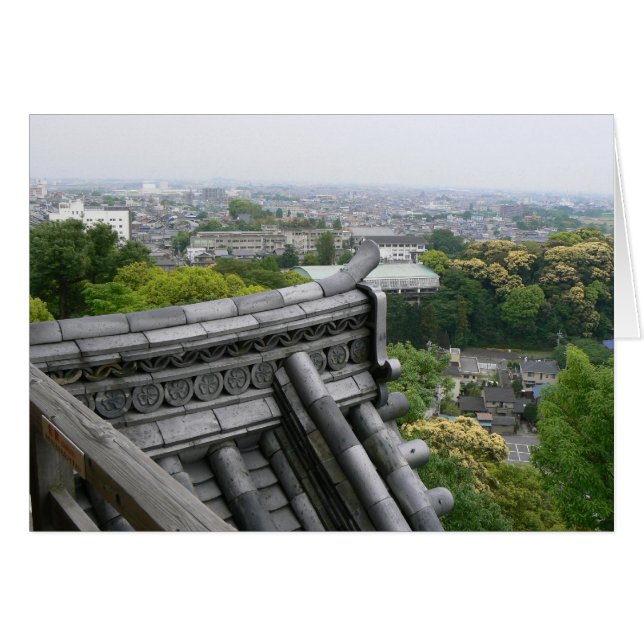Aussicht von einem japanischen Schloss (Vorderseite (Horizontal))